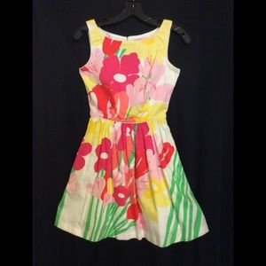 Lily Pulitzer Floral Sleeveless Party Dress Size 00 Preppy Kentucky Derby